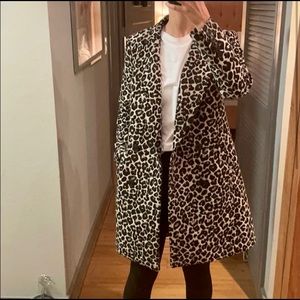 Jacket Anthropology leopard print